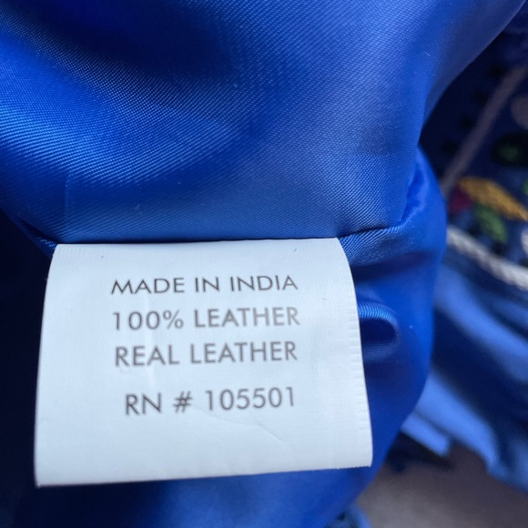 Double D Ranchwear Embroidered Suede Leather Jacket sz L NWT - Picture 14 of 14